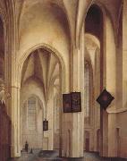 Pieter Jansz Saenredam Church Interior in Utreche (mk08) oil painting artist
